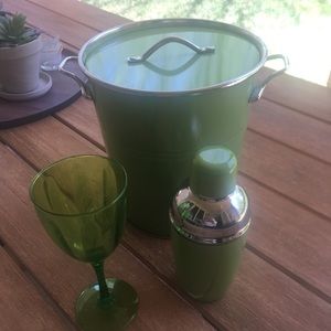 Retro Ice Bucket and Martini Shaker